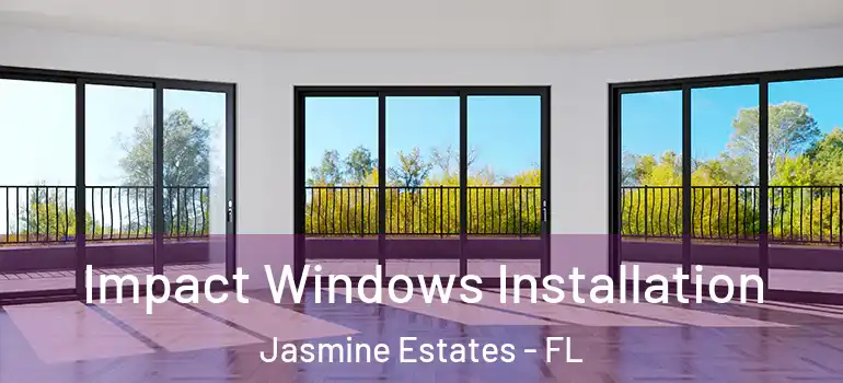  Impact Windows Installation Jasmine Estates - FL