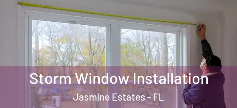  Storm Window Installation Jasmine Estates - FL